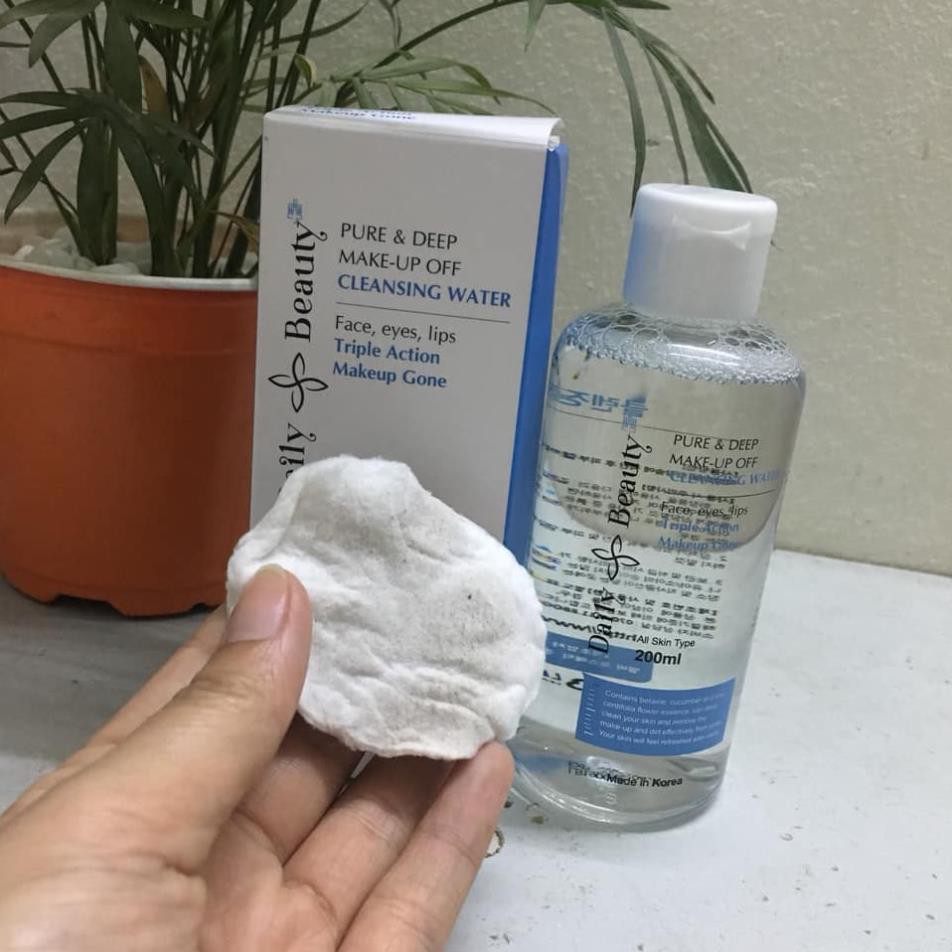 Nước tẩy trang Daily Beauty Pure & Deep Make-up Off Cleansing Water cho da dầu mụn | BigBuy360 - bigbuy360.vn