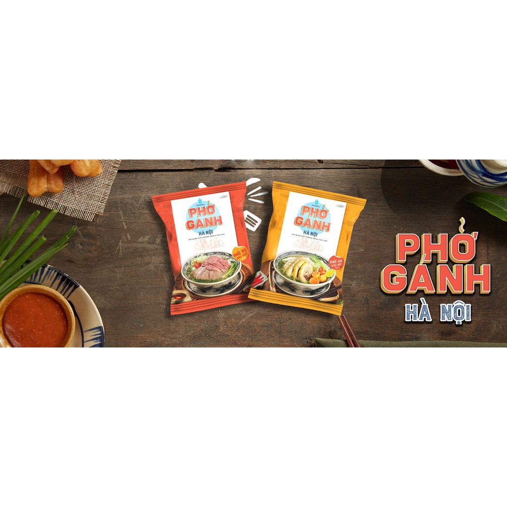 Phở Gói - Phở Gánh Hương Vị Hà Nội - Phở Vị Gà - Phở Vị Bò - 1 Thùng 24 Gói | BigBuy360 - bigbuy360.vn