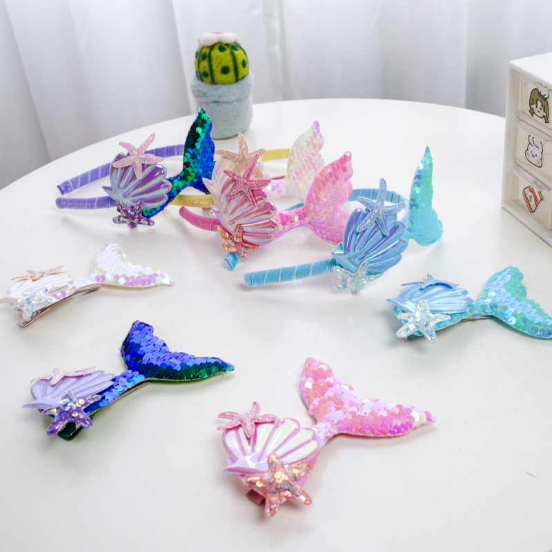 Flgo Kẹp Tóc Hình Đuôi Cá Hoạt Hình Chống Trượt Chủ Đề Halloween