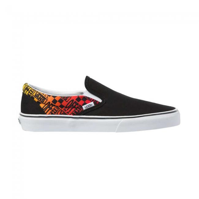 Giày Vans chính hãng - hiện đại - họa tiết checkerboard - thể thao - cá tính - UA Classic Slip-On Logo Flame VN0A4U382N5