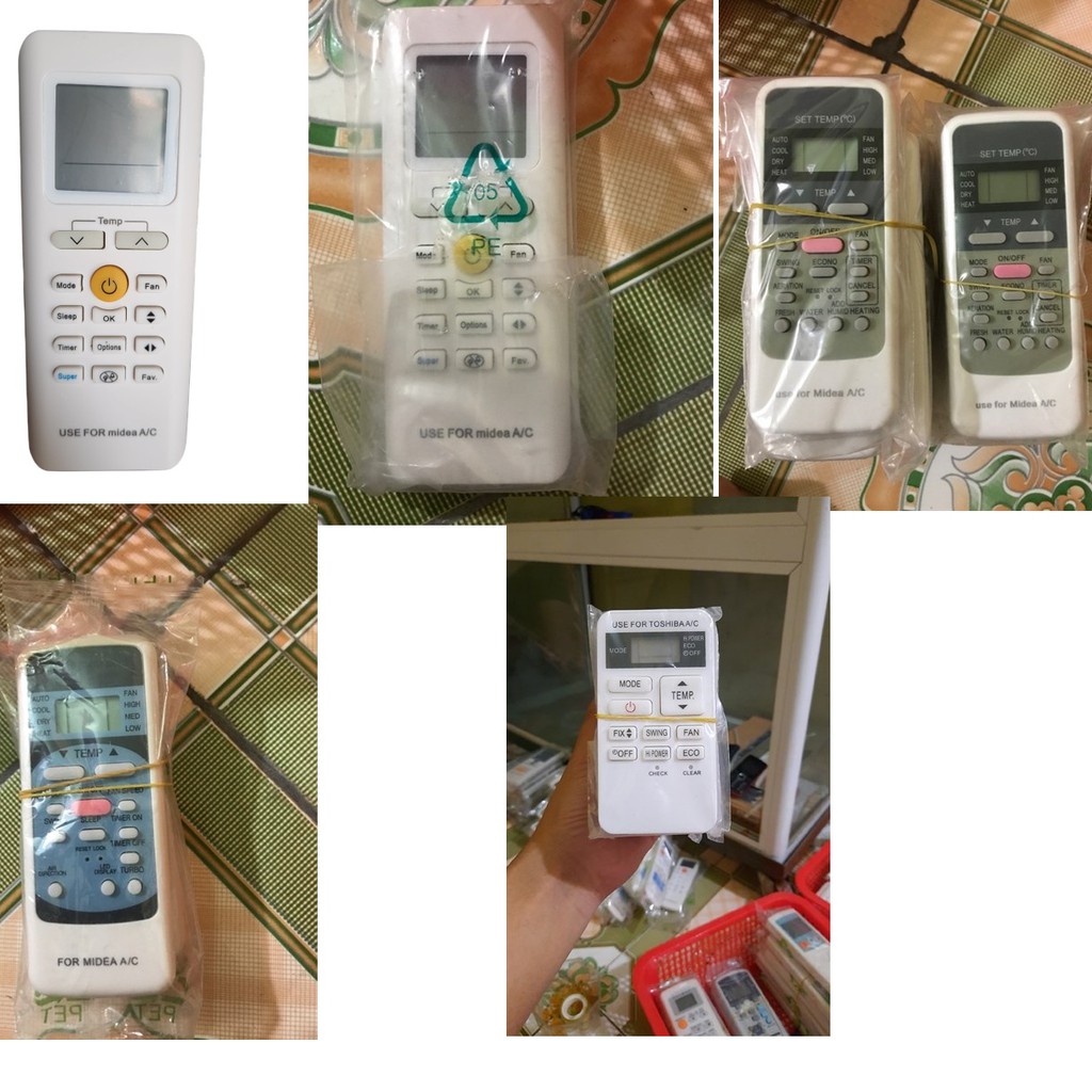 Remote Điều Khiển điều hòa Midea tất cả các loại,remote điều hòa Midea,Khiển từ xa máy lạnh Midea