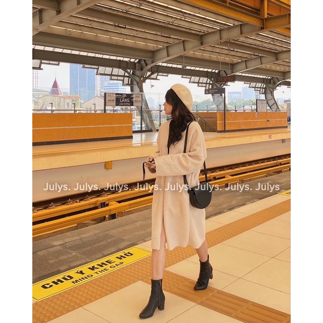 Áo cardigan lông cừu dáng dài (ảnh thật shop chụp kèm video)