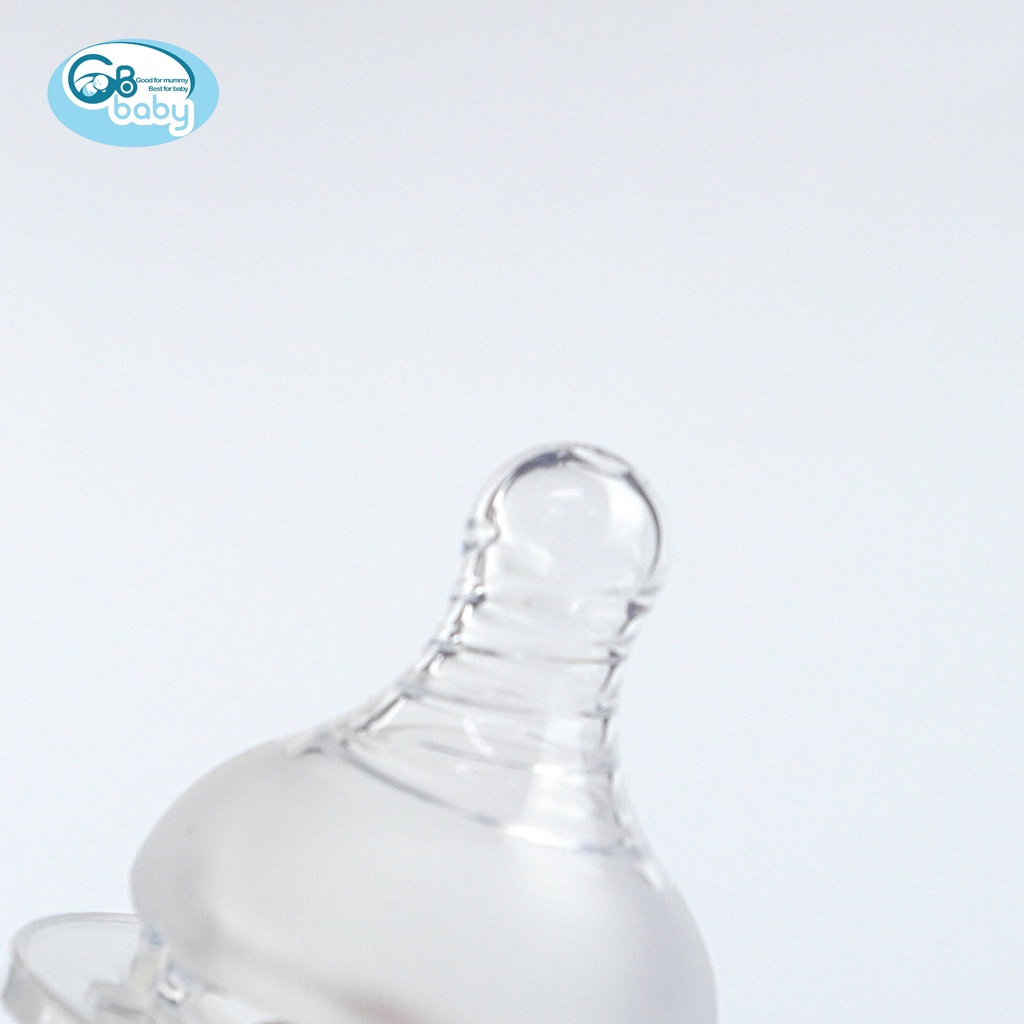 Núm ty silicon chia tia cổ rộng GB-Baby cho bé