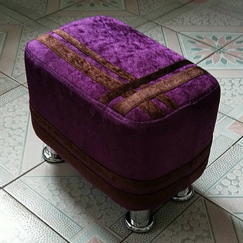 Vải phong cách Châu Âu bán chạy nhất băng gỗ nhung Cotton và lanh Ghế hình chữ nhật sofa đẩu Thay đổi nhà