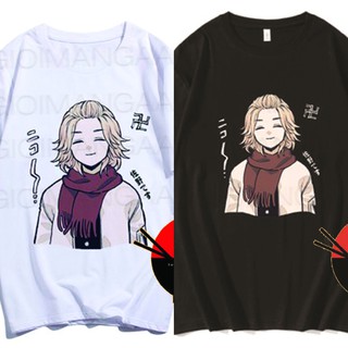 Áo thun phông đen trắng in hình Manjiro Sano MIKEY Tokyo Revengers Kịch Trường Của Takemichi thời trang