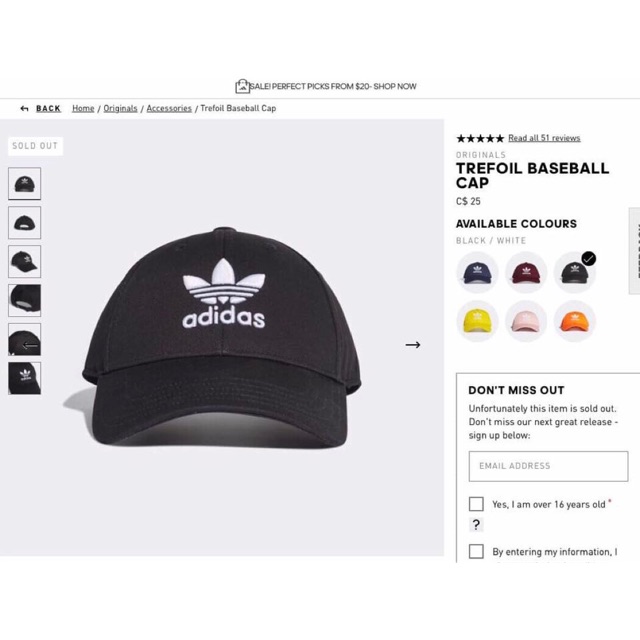 Nón Adidas Trefoil Baseball Caps