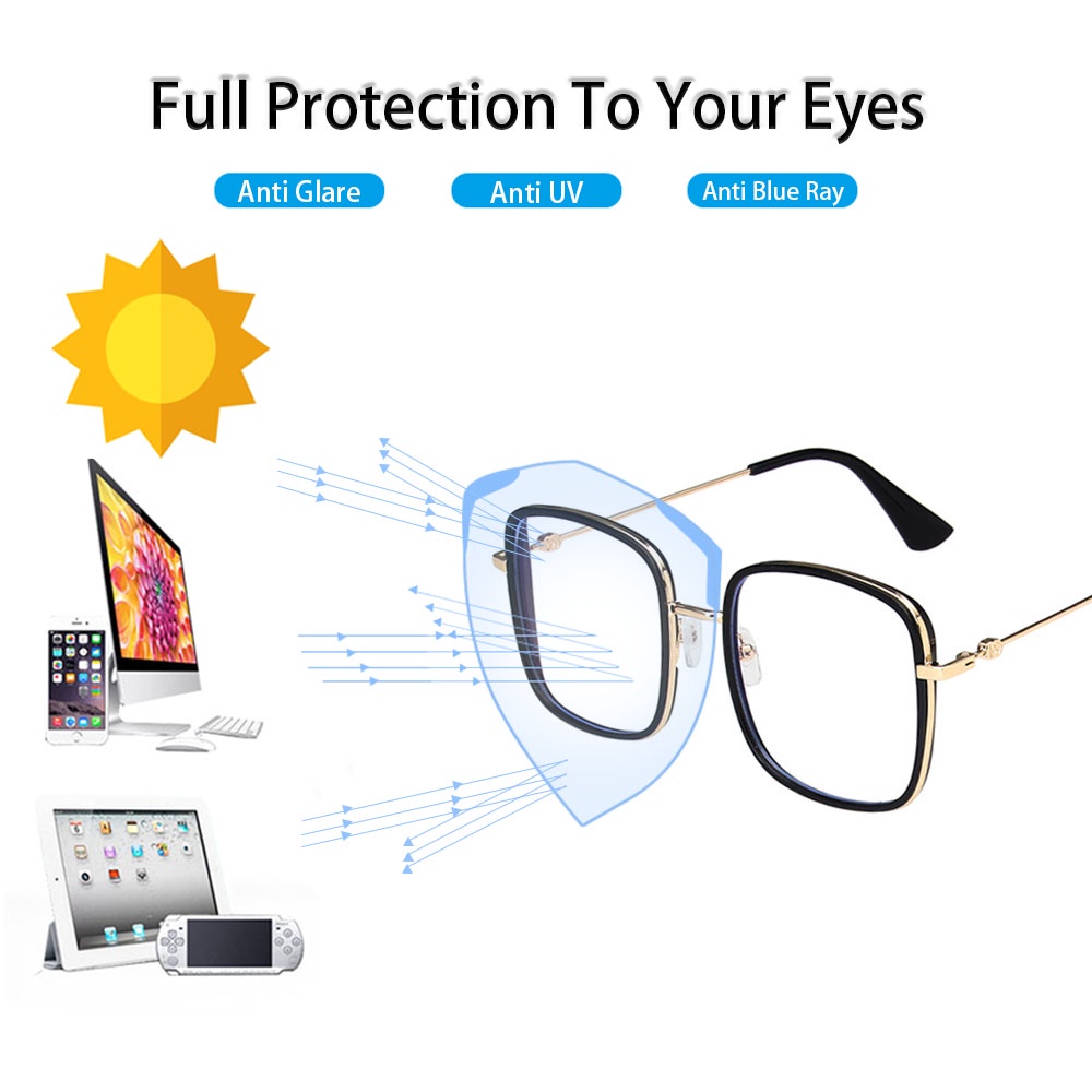 Mắt kính cận Viendo gọng kim loại 0 ~ -6.00 độ (cắt được theo yêu cầu) cho nam và nữ