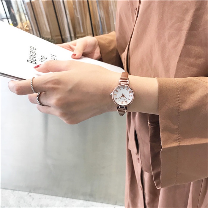 Đồng Hồ Nữ Chính Hãng Ulzzang U22 TD6 Mặt Nhỏ Dây Da Cao Cấp Mặt Số La Mã Nữ Tính Cho Học Sinh Sinh Viên
