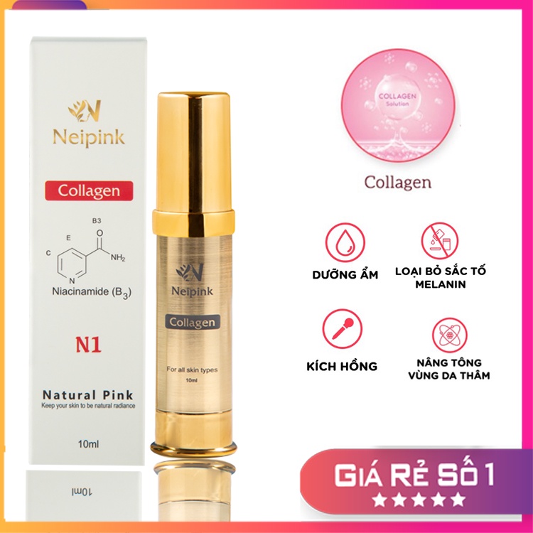 Bộ Kem Làm Hồng Nhũ Hoa Kèm Peel Dưỡng Khử Thâm Vùng Kín Neipink 10ml