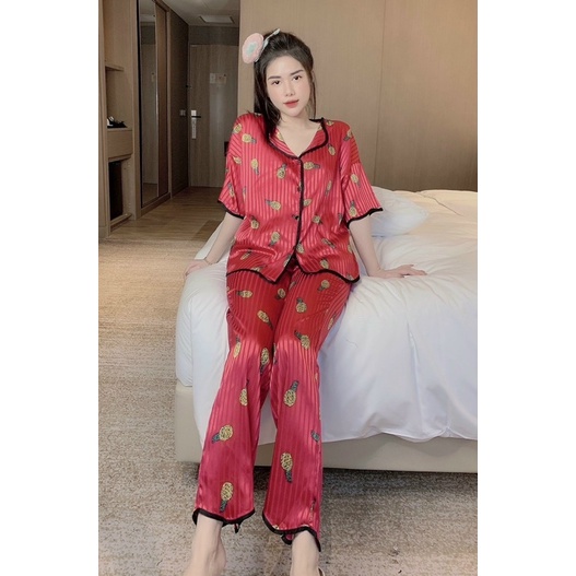 ❤️ ❤️ ❤️  [ Hàng như hình 100%] 💯💯 Pijama Lụa LATIN Mẫu hot 2021 Tay Bèo dưới 60 kí | BigBuy360 - bigbuy360.vn