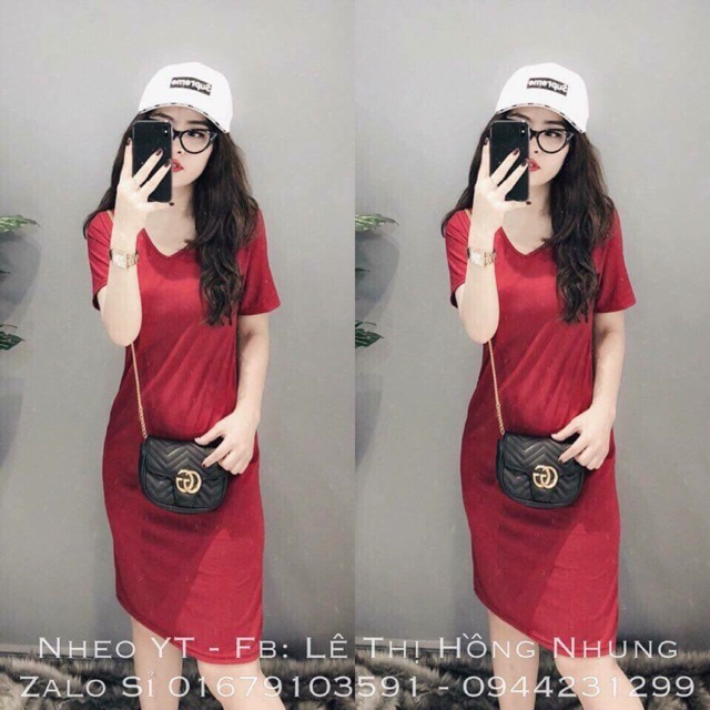 Đầm suông zara cổ tim
