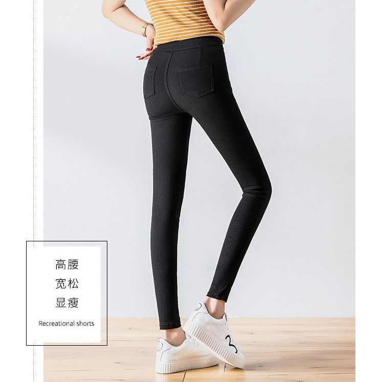 Quần tregging legging nữ cạp cao chất Umi Hàn hàng loại 1 chuẩn form tôn dáng thon chân QD09