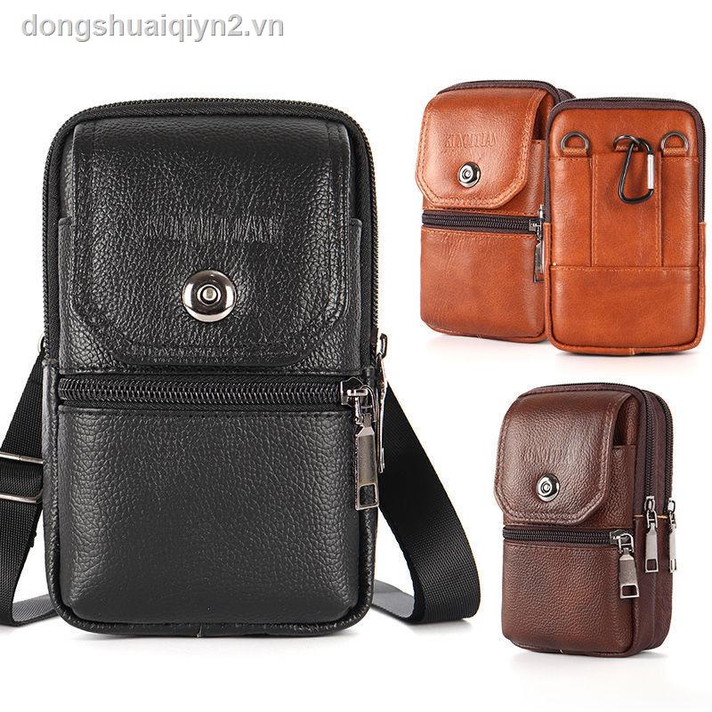 Mới Túi Da Bò Đeo Hông Đựng Điện Thoại Chống Nước Chống Mồ Hôi Đa Năng Cho Nam | BigBuy360 - bigbuy360.vn