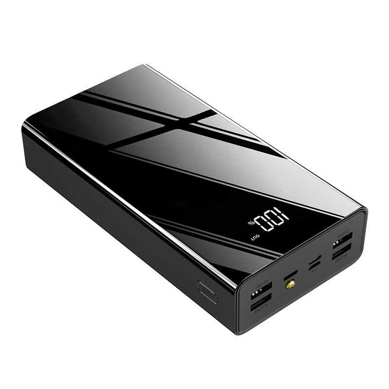 Sạc dự phòng Powerbank 100000mAh Dung lượng lớn Màn hình kỹ thuật số thông minh Đèn LED 3 đầu vào 4 đầu ra Ngân hàng điện di động