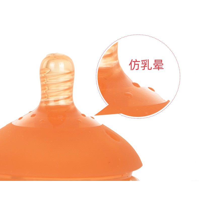 Núm vú giả siêu rộng núm vú giả nano bạc đường kính 7 cm có thể được trang bị chai Comotomo