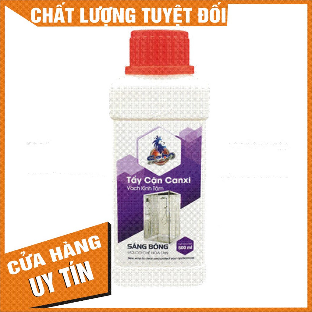 [Loại mạnh nhất] Nước tẩy kính bị cáu cặn canxi, vảy cá, ố đục lâu năm Sabo-K chai 500ml không mùi