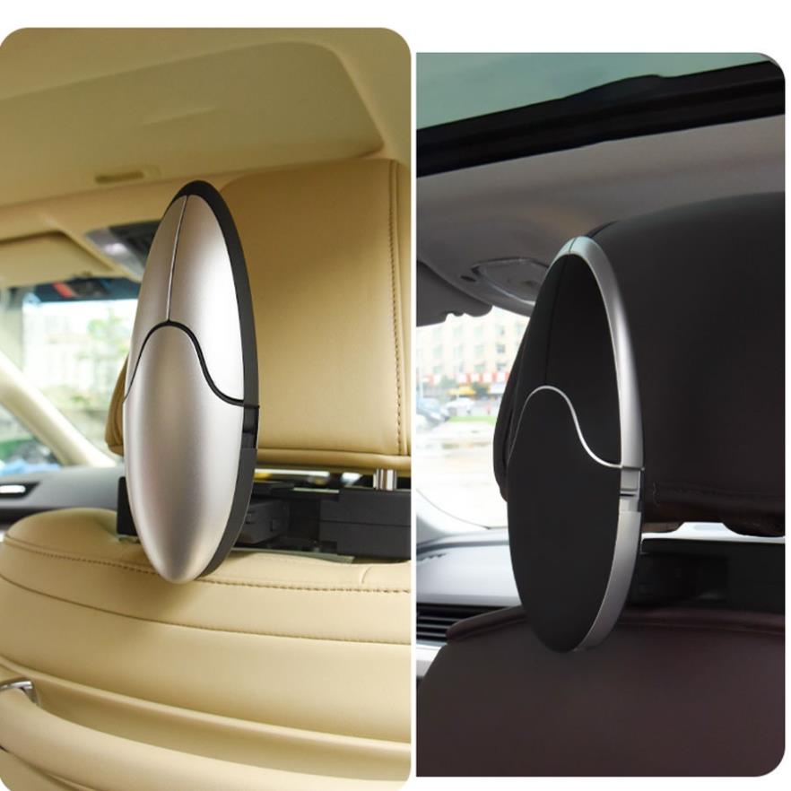 Móc quần áo ghế sau xe hơi hình quả trứng, có thể gấp gọn, móc treo đồ trên ô tô phiên bản chim cánh cụt