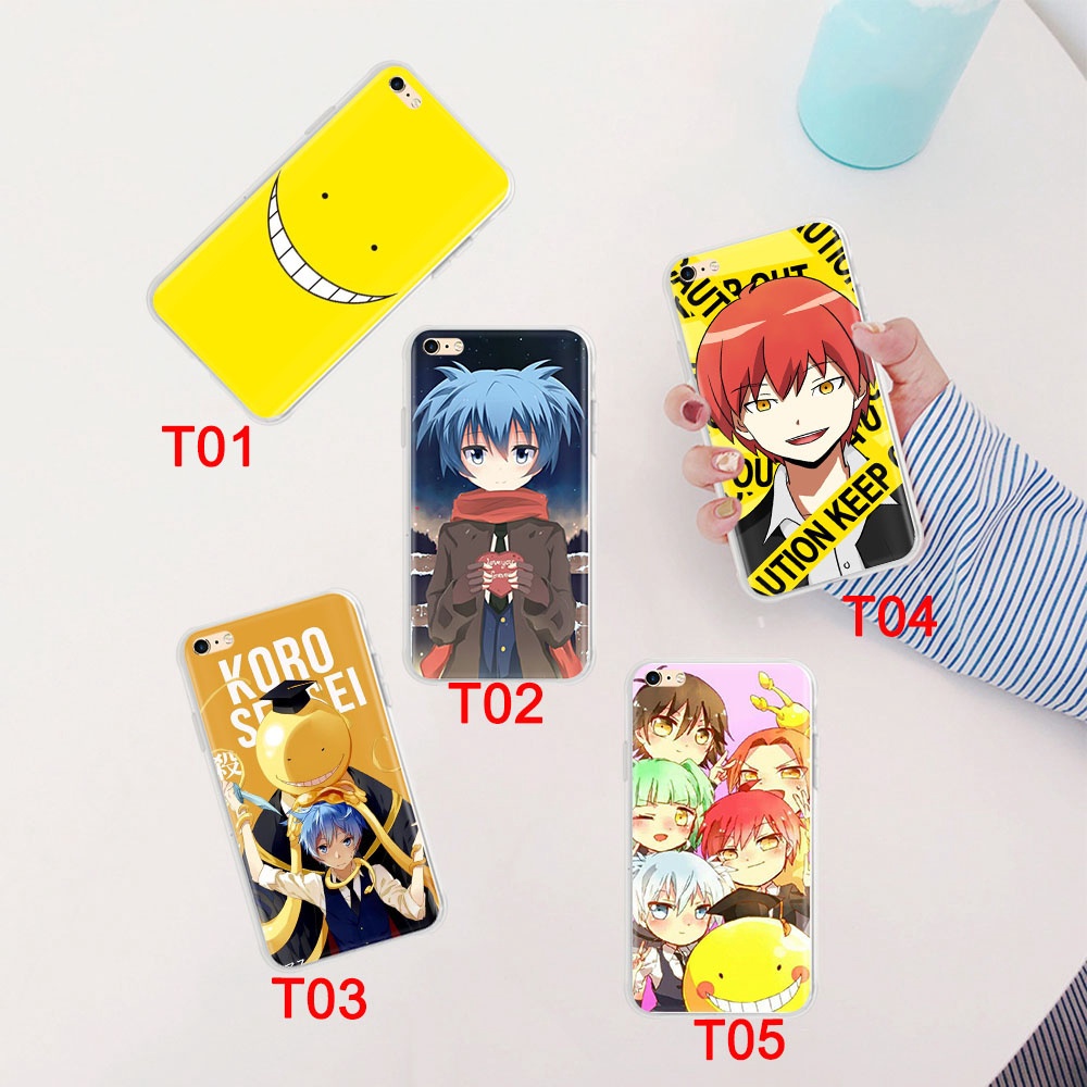Ốp điện thoại mềm trong suốt in hình Assassination Classroom 19GT cho iPhone 8 7 6s 6 plus 5 5S SE 5C 4 4s