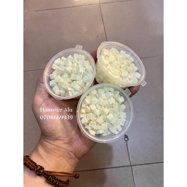 Đậu hủ sấy lạnh cho hamster ăn dặm