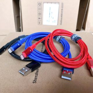 Cáp sạc Iphone dây dù chống gãy Rock R2 cao cấp