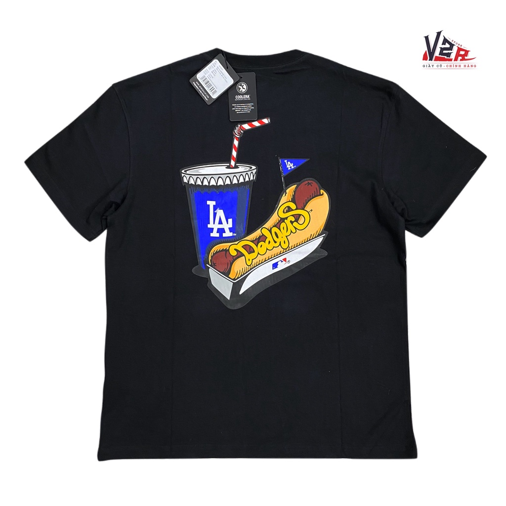 Áo Thun New.e.ra M.L.B Dodgers Hot.dog Black 💥💥💥