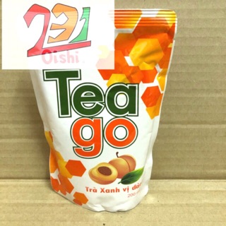 Túi Trà Xanh Hương Đào TeaGo Oishi 200ml