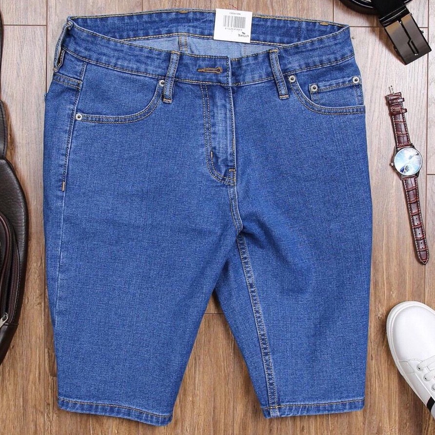 Quần short jeans nam quần denim nam cao cấp chất denim nam giày dăn co giãn phong cách reww s24