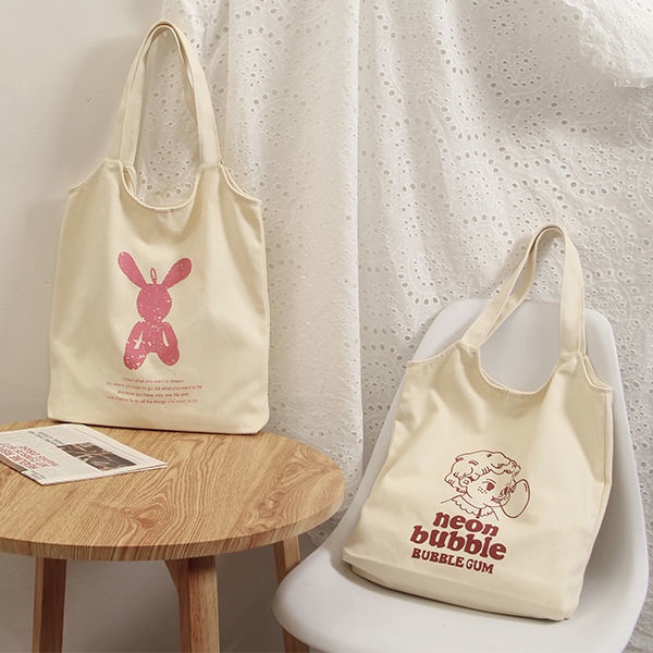 Túi Xách Canvas Cỡ Lớn Thiết Kế Đơn Giản Thời Trang Nhật Hàn Cho Nữ
