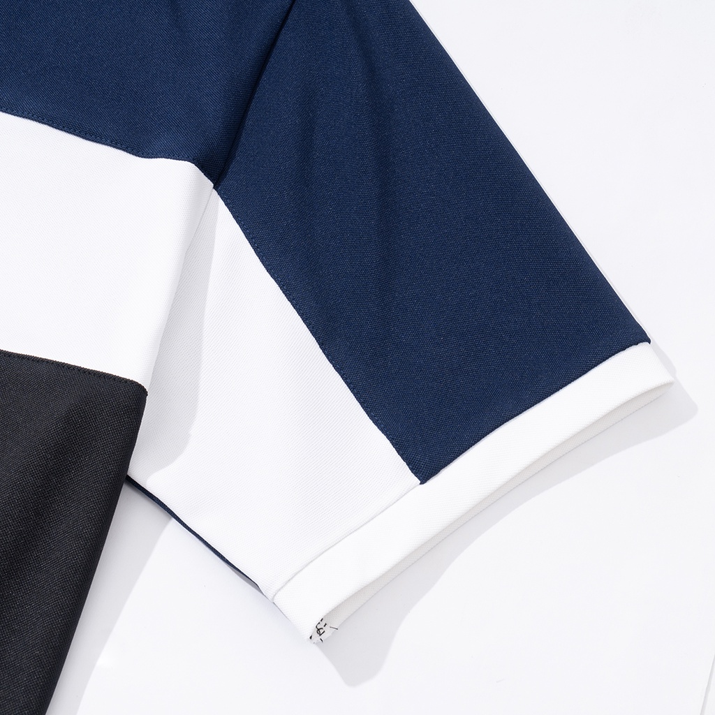 Bộ Quần Áo Nam Ngắn Tay Sọc Ngang Phối Màu Nổi Bật Thiết Kế AVIANO