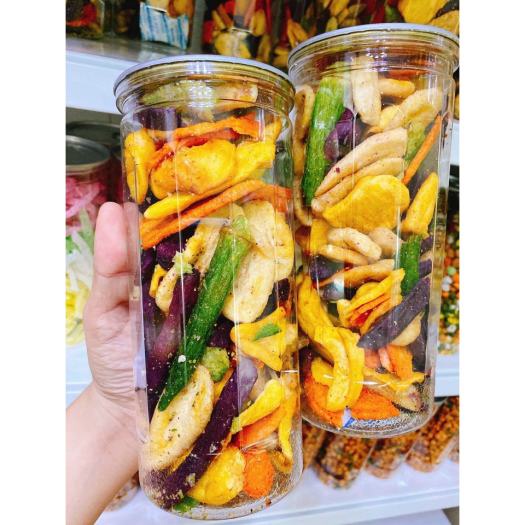 Hoa quả sấy thập cẩm trái cây sấy mix vị đủ loại hũ ăn chơi ngon tuyệt 300g _ trathaomocsi