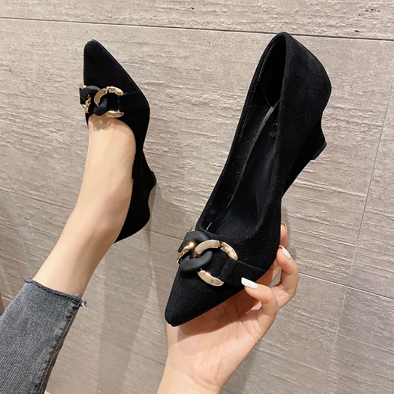 Giày đế xuồng mũi nhọn gót cao 5cm và 8cm đủ size 33/40   210222