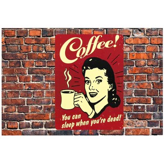Tranh Thiếc ~A4 "Quán Coffee,Cafe" V2