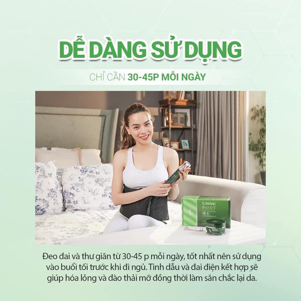 Bộ đai ủ nóng Slimming Body 2 SB2 - Đánh bay mỡ thừa (cam kết chính hãng 100%)