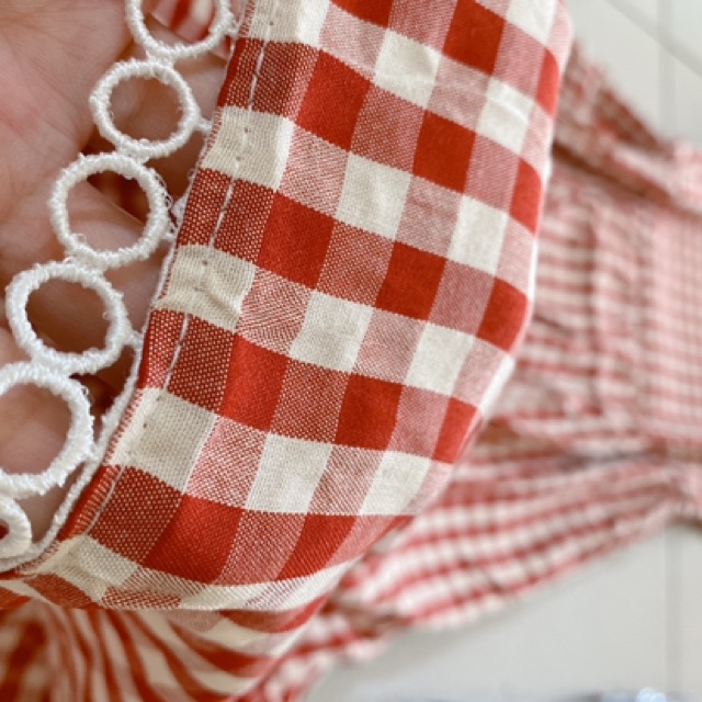 Váy 2 dây kẻ caro MVB074