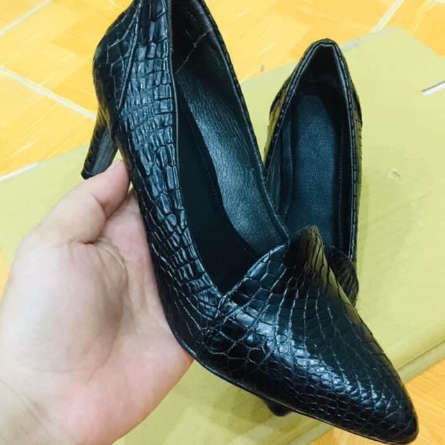 👠  Giày Cao gót nữ full da cá sấu cao cấp chính hiệu. KHÔNG bán hàng dập vân cá sấu.