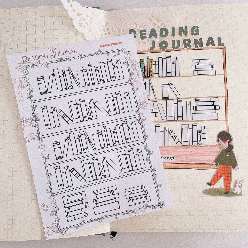 Reading Journal - Book Sticker Set - Meimei Sticker