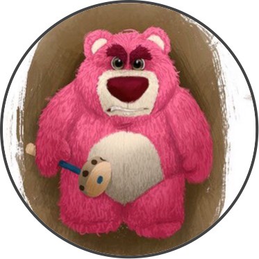 Giá đỡ điện thoại iring pop Gấu Hồng Dâu Tây dễ thương