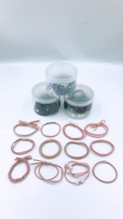 Hộp 12 dây cột tóc Hàn Quốc