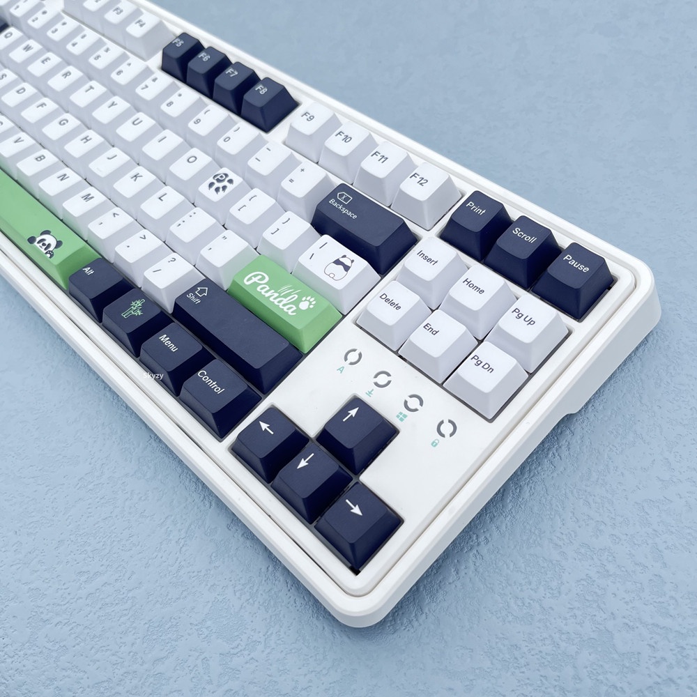 133 Phím Panda Keycap Cherry Profile thú dễ thương PBT DYE SUB bàn phím cơ keycaps