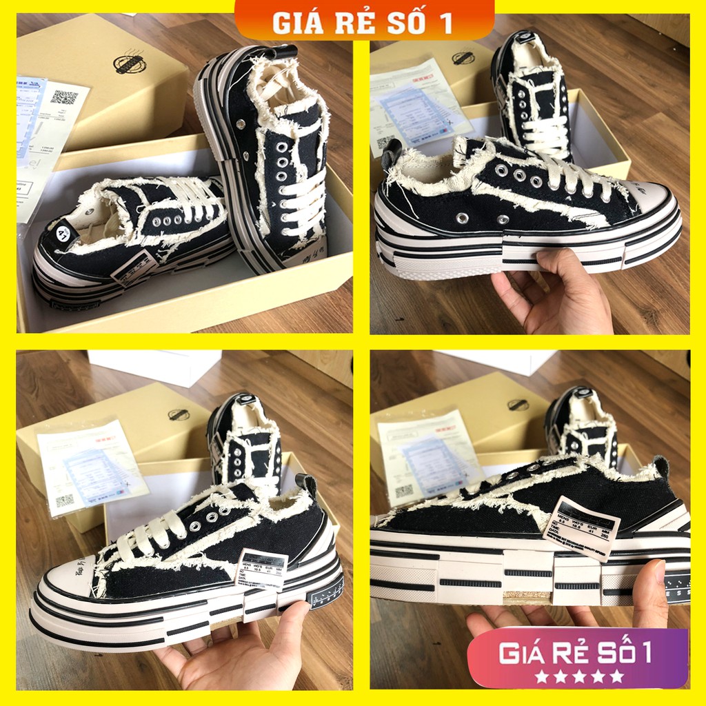 (shop mới) [Hot trend-Bản Trung] Giày sneaker XVESSEL nam, nữ style rách THỜI TRANG