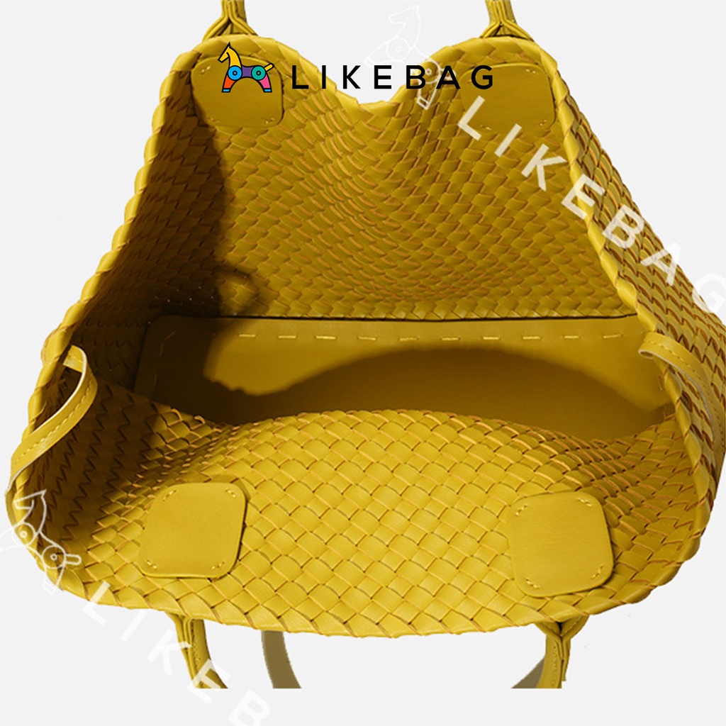 Combo túi xách nữ kèm ví cầm tay mini LIKEBAG da PU đan độc đáo 215ST9787 - LIBAGI