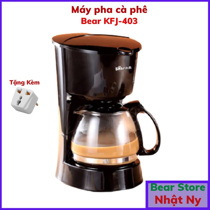 Máy pha cà phê Bear chính hãng điều khiển nhiệt độ tự động làm nóng nhanh thiết kế hiện đại Gia dụng Bear Tuli Mart