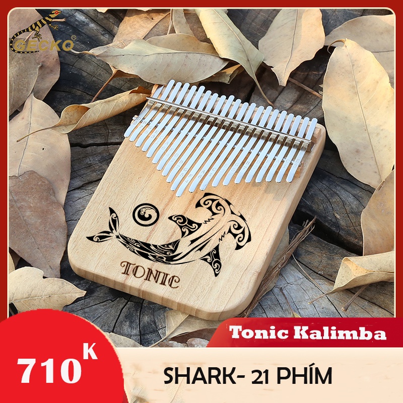 [Tặng giấy dán] Đàn kalimba Tonic 21 phím gỗ Tuyết Tùng TT002- Số lượng giới hạn tặng quà decor