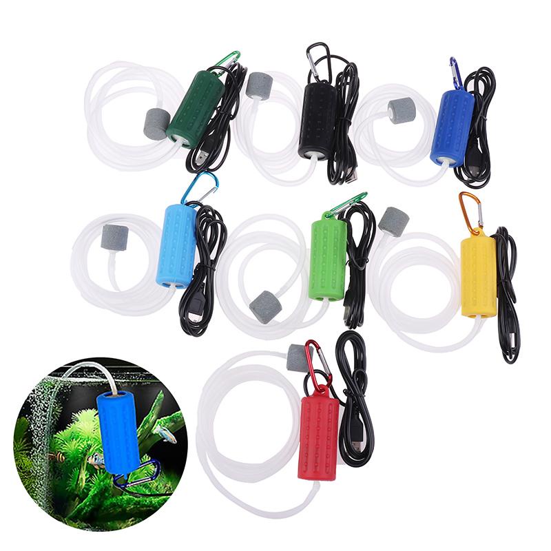 Máy sủi oxy mini siêu êm chạy bằng USB, sử dụng tốt khi đi câu cá