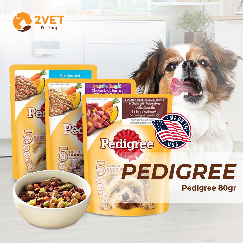 Pate Cho Cún Yêu Pedigree – Thức Ăn - Đồ Ăn Vô Cùng Hấp Dẫn Cho Thú Cưng - Gói 80G