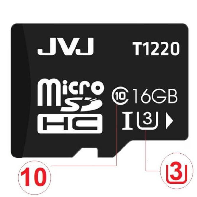 Thẻ nhớ JVJ 16G U3 Class 10 - thẻ nhớ 16G, BH 5 năm, 1 đổi 1, điện thoại android, CAMERA | BigBuy360 - bigbuy360.vn