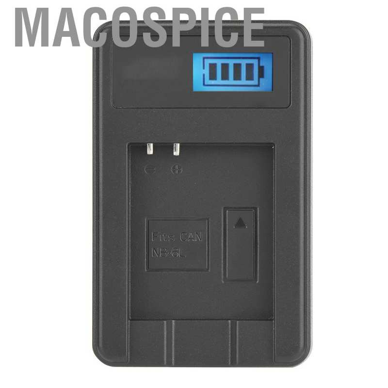 Bộ Sạc Pin Máy Ảnh Macospice Nb-6L Cho Canon Sx710 Sx610 Sx520 Sx700