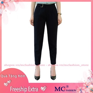 Quần Tây Nữ Đẹp Mc Fashion, Kiểu Dáng Công Sở, Màu Đen q0406, Xanh Tím Than, Ghi Xám, Lưng Cao