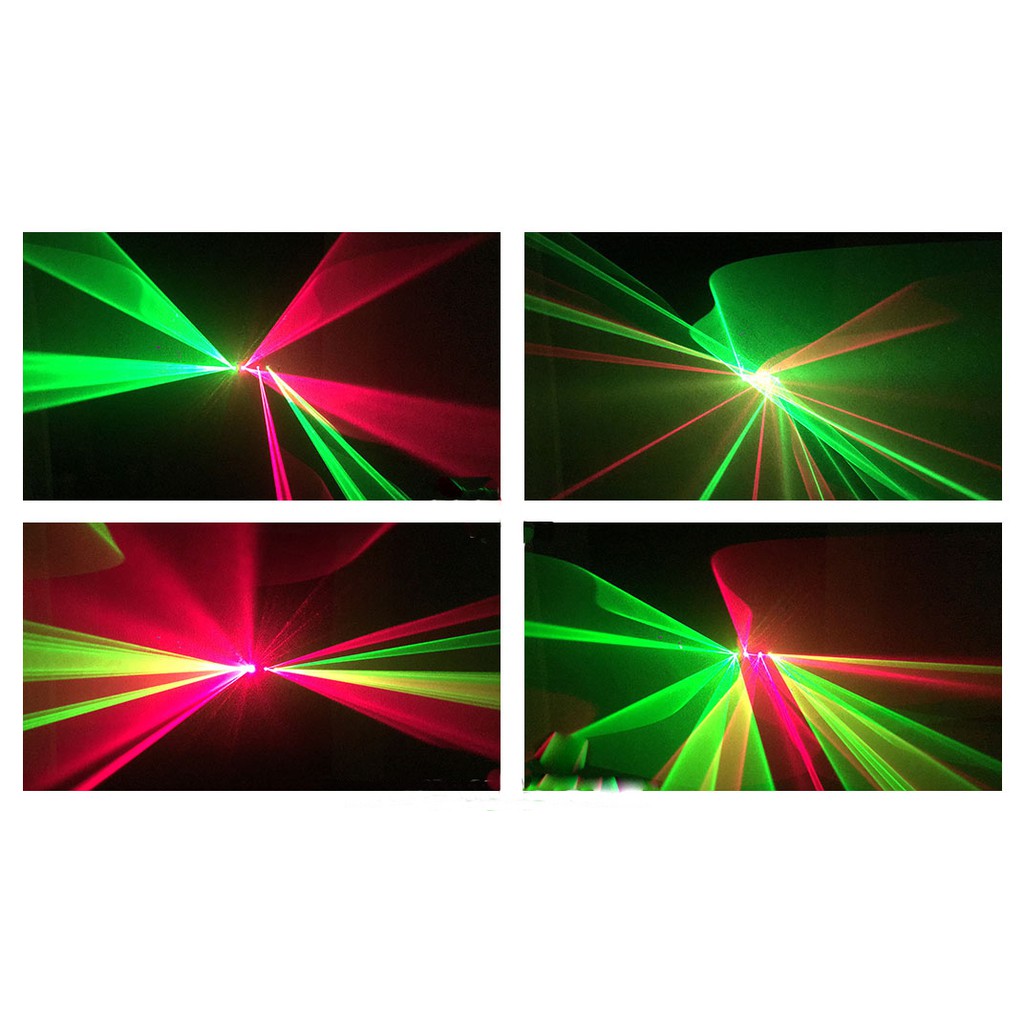 Đèn laser quét tia DJ 4 mắt cảm ứng nhạc
