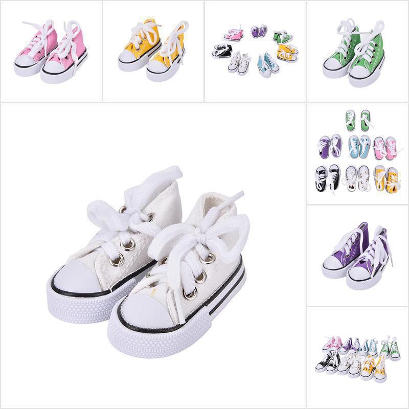 Giày Vải Canvas Mini 7.5cm Dành Cho Búp Bê 40.64 cm